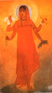 Bharat Mata by Abanindranath Tagore(1871-1951)