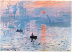 Claude Monet, Impression-Sunrise (1872)     